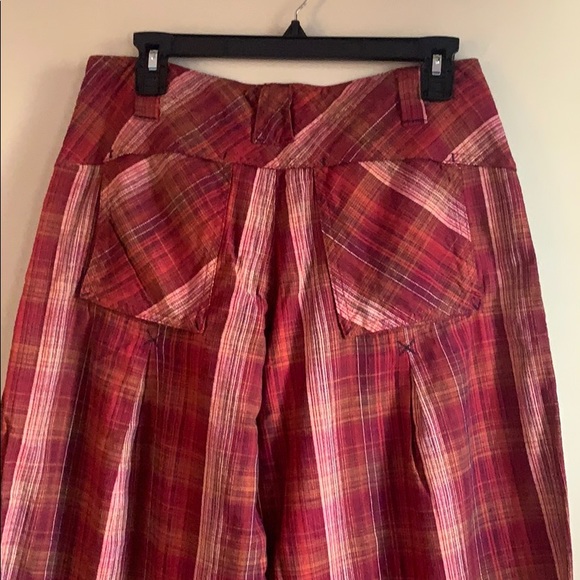 Free People Birch Plaid Wide Leg Pants - Picture 7 of 8